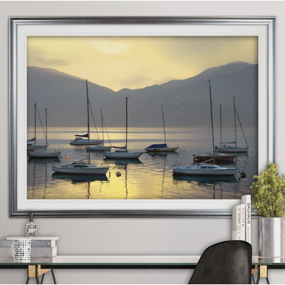 'Lago di Garda' Framed Acrylic Painting Print