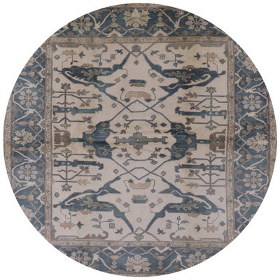 Tapis oriental brun / bleu