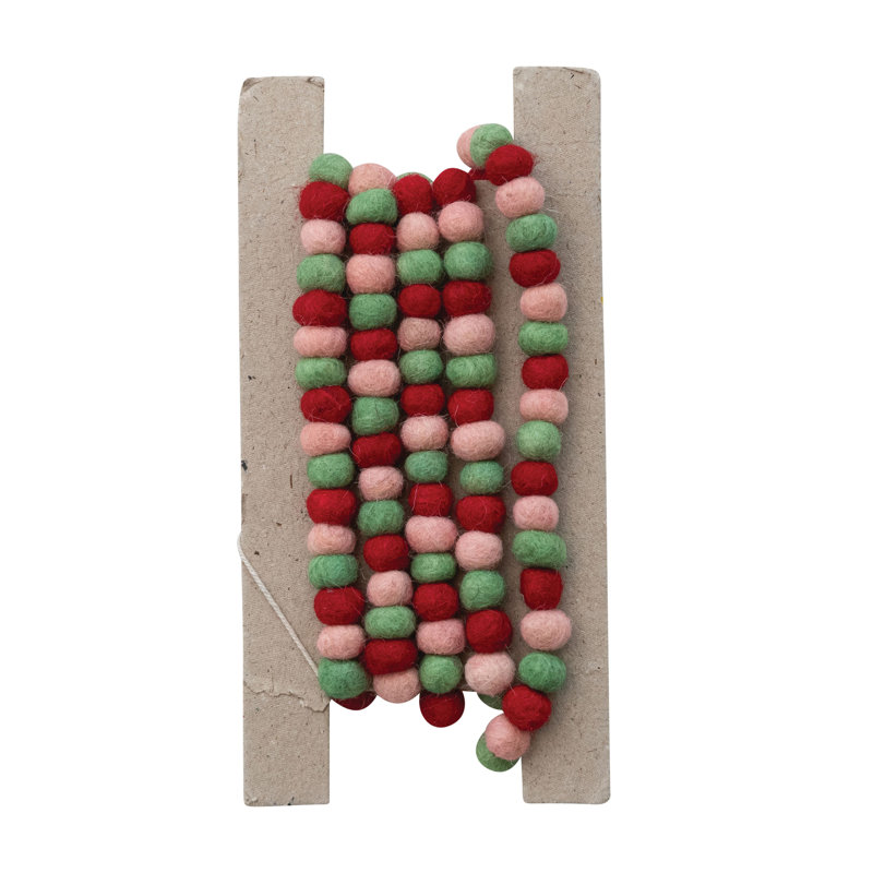 Handmade Wool Felt Ball Garland