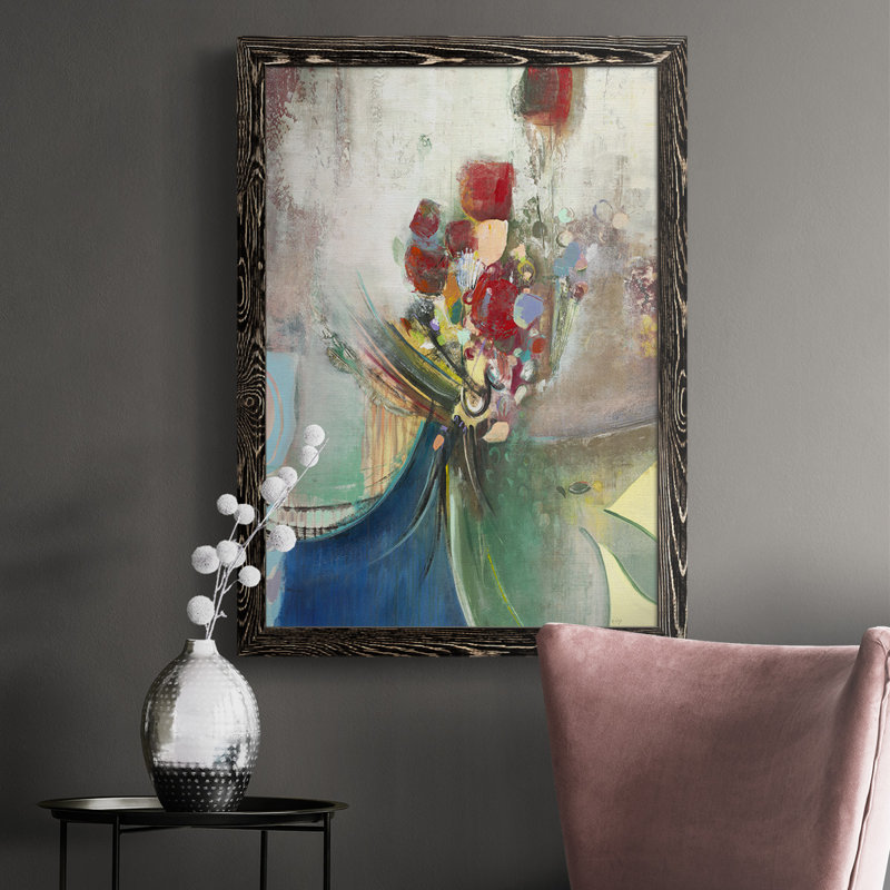 Rimsdale Celebration II, reproduction d'art sur toile, H 37,5 po x l 27,5 po x P 1 po, Noir