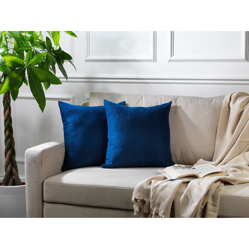 Indoor / Outdoor Square Scatter Cushion Cover - 1PC, 60 x 60cm, Navy blue