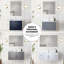 Meuble-lavabo de salle de bain 36 po X P 22 po D et 36 po Miroir à DEL-518873034
