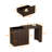 Modern Walnut Scalable Writing Desk With Spacious Drawers And Sleek Design
