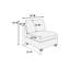 Fauteuil inclinable gris en chenille gris, style moderne, rembourrage en mousse de mobilier de salon contemporain-2002703770-2002703773