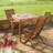 Eucalyptus Folding Bistro Chairs, Set of 2