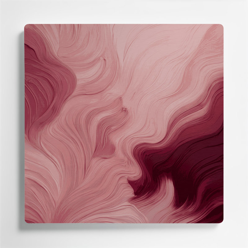 Art mural abstrait en métal brun 83, H 32 po x l 32 po
