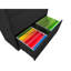 Classeur verrouillable blanc avec 3 tiroirs, fabrication en métal, pour le bureau, pour ranger des papiers de format Légal / A4 / F4, stable et fiable 3 en blanc, verrouillable, rangement pour bureau personnel, peut accueillir des documents, sécurisée-1272990271