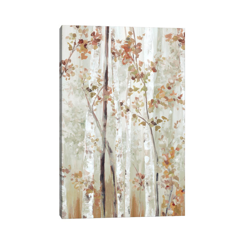 «Birch Wood II» par Eva Watts, reproduction d'art sur toile tendue, H 18 po x l 12 po x 1,5 po, Toile tendue