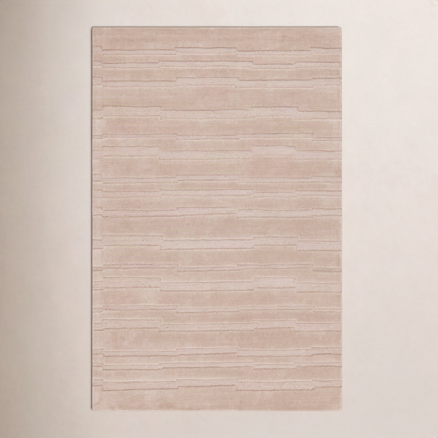 Elona Taupe Hand-Tufted Wool Rug, Rectangle 8' x 10'