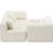 Beige Sectional Furniture, Modular Style, Full Foam Support, Soft Curved , Deep Seating 101.2" Comfort, Chenille-1816931792