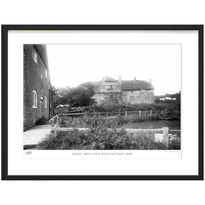 Sheet, Mill And Old Cottage 1898 by Francis Frith - Single Picture Frame Print