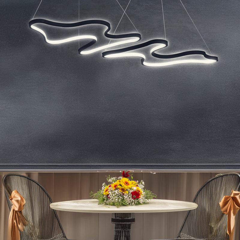 Lustre Efrawin LED, Noir
