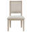 White Washed 5-piece Round Dining Table Set