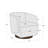 Modern Upholstered Swivel Barrel Chair, Accent Chairs with Wood Base for Living Room, Performance Fabric-1586131293