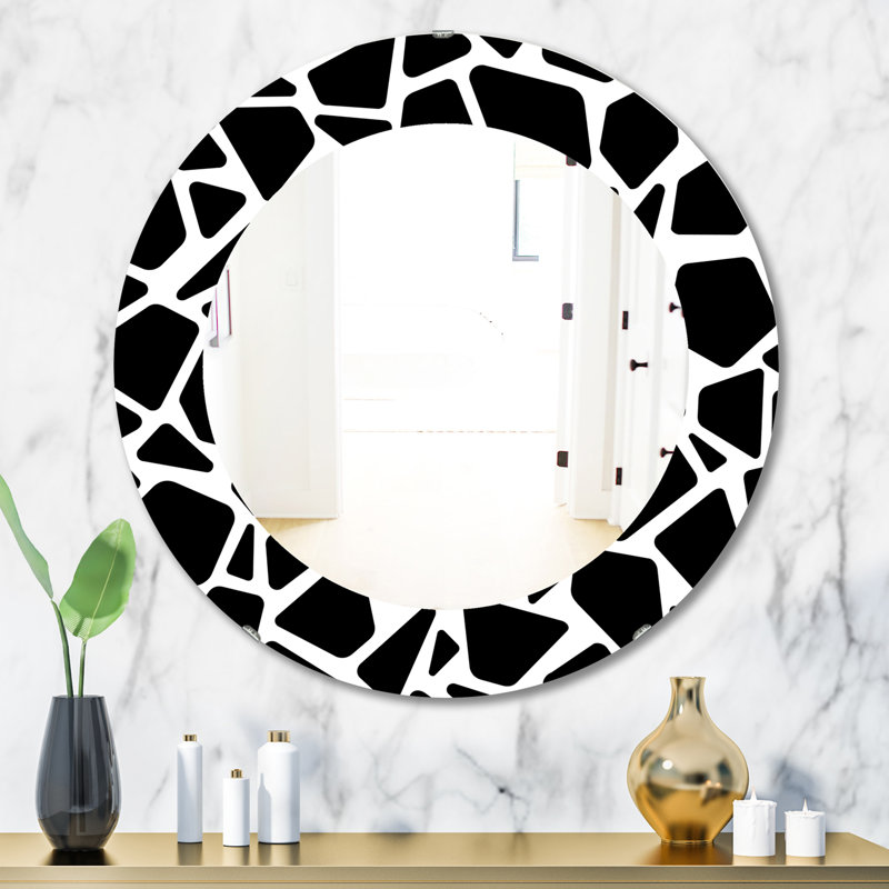 Miroir d'appoint moderne et contemporain, H 31,5 po x l po