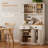 71" Tall Freestanding Kitchen Cabinet White-1360845528