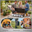4 Burner 20,000 BTU Portable Tabletop Flat Top Gas Grill