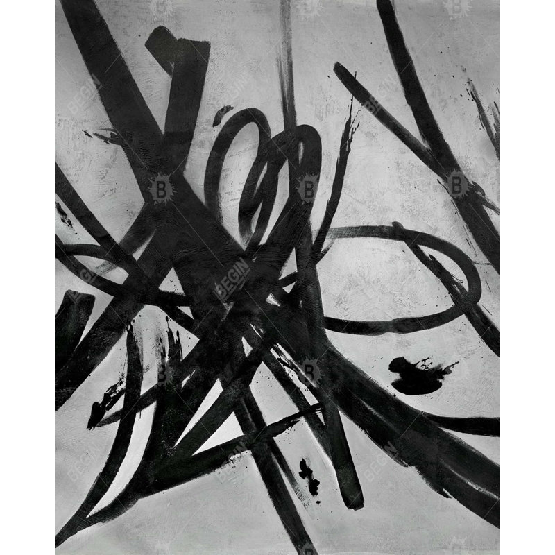Circular Strokes - Art abstrait sur toile pour la décoration intérieure