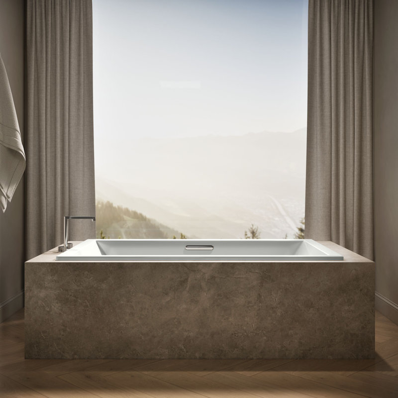 Underscore® 72" x 42" Soaking Bathtub, Ice Grey