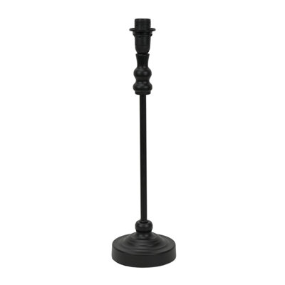 Reselva Brushed Chrome Silver Candlestick Slim Table Lamp Base