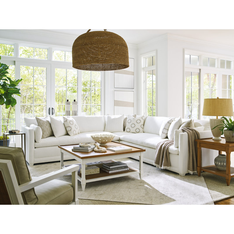 Barclay Butera Upholstery Upholstered L-Shaped Sectional Symmetrical