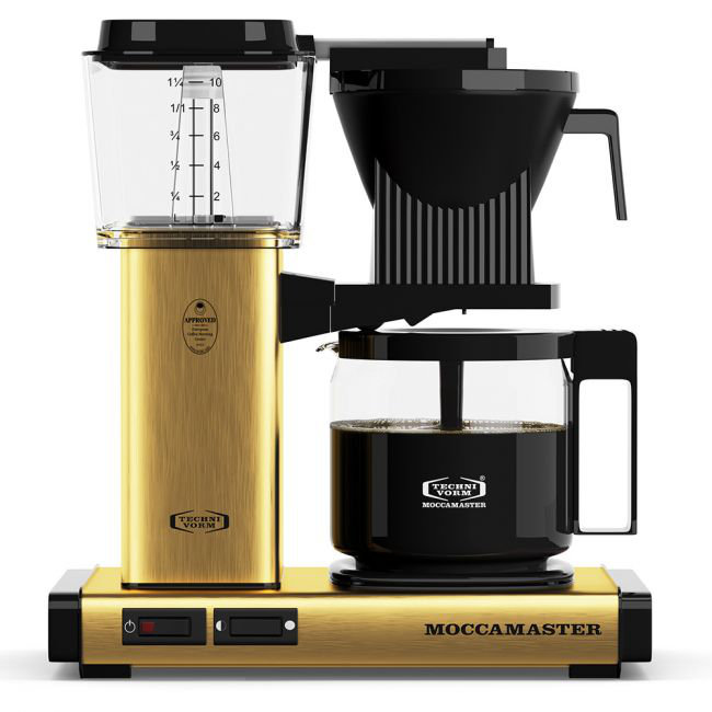 Moccamaster 10-Cup Coffee Maker, Brushed Brass