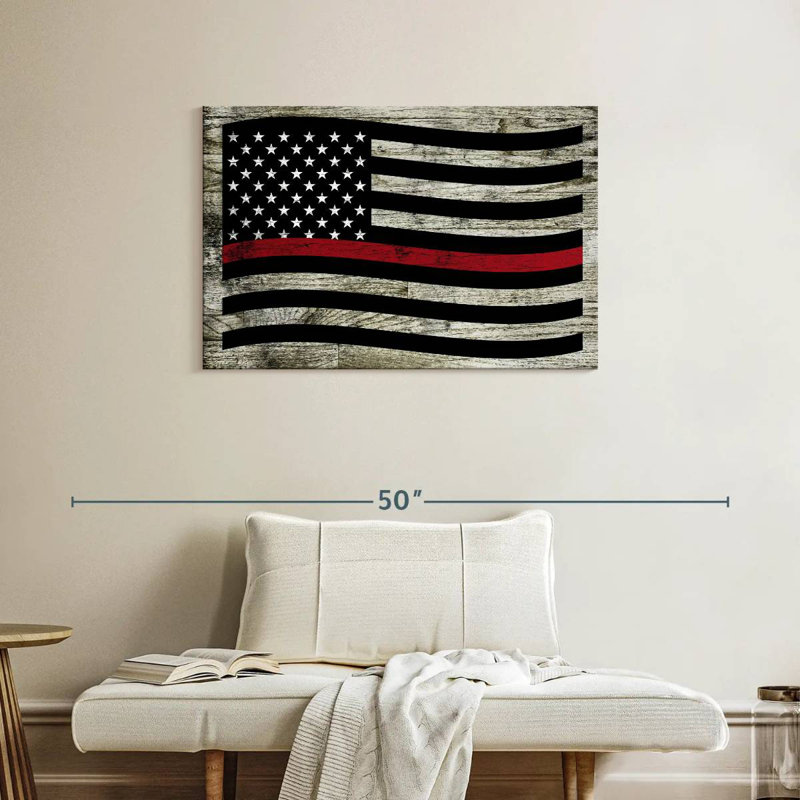 Lelar US Firefighter Flag, 24" H x 36" W