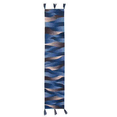 Adetutu Waves In Motion Wool Table Runner
