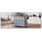 54-Inch Large Kitchen Island with Drop Leaf, Ample Storage, and Embossed Texture for Modern Kitchens in Grey Blue-203466959