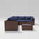 Alexaundra 5 - Person Patio Conversation Sets with Cushions