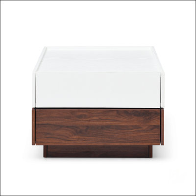 Rotating Coffee Table With 2 Drawers