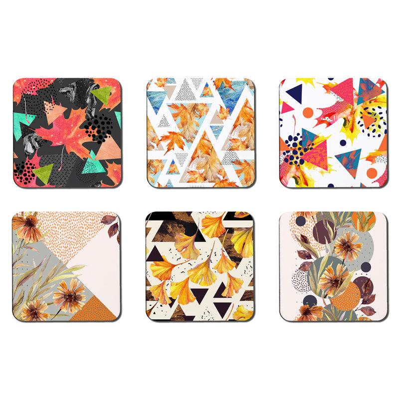 Square 6 Piece Coaster Set