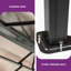 Pavillon de jardin double avec cadre en aluminium-110537910