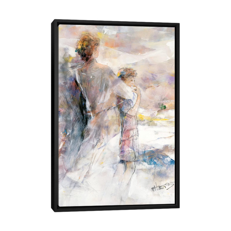 « my garçon », reproduction sur toile, H 26 po x l 18 po x P 1,5 po, Toile avec cadre noir, Pas de tapis