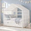 Structure de lit pour enfant avec garde-corps et rangement sous le lit Montessori-133401005