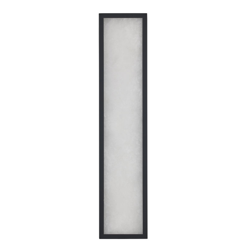 Marilis LED 22" Spanish Alabaster Wall Sconce, Black