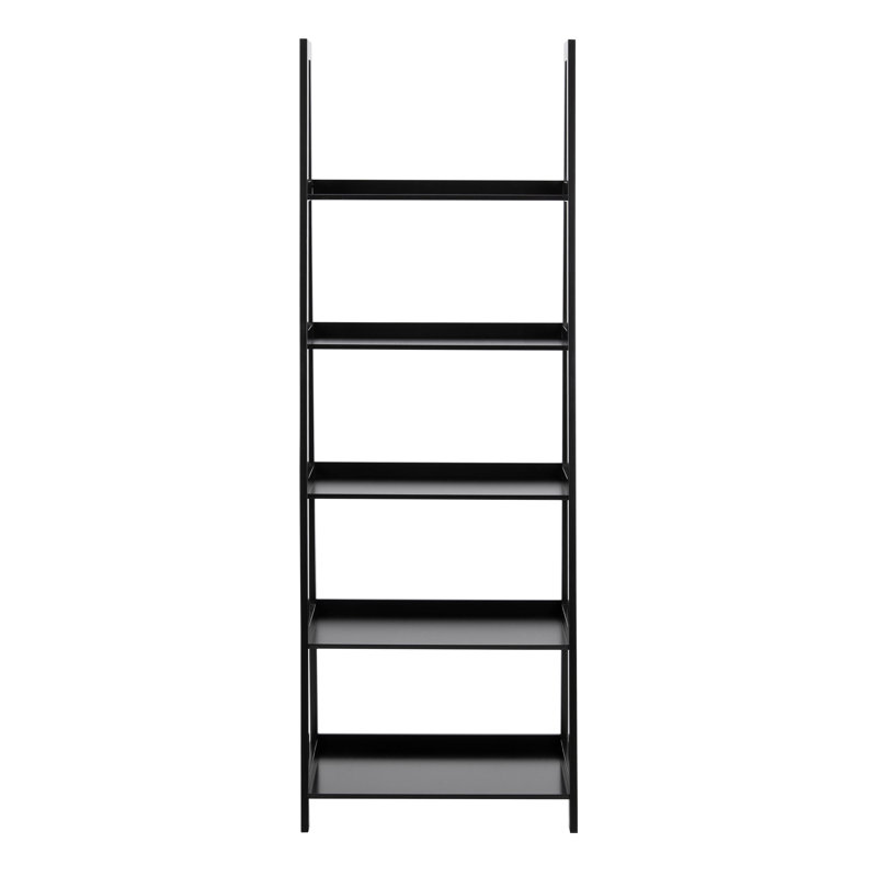 Sansa Ladder Bookcase, 180cm H x 63cm W x 40cm D, Black