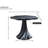 37'' Black Modern Round Dining Table
