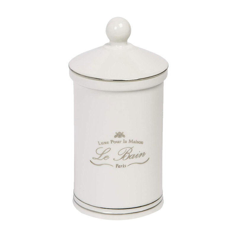 Avinveer Porcelain China Bathroom Storage Container