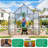 10X16 FT Walk-In Polycarbonate Greenhouse With Aluminum Frame, Lockable Door & Ventilation Window, Green House For Outdoors-128779085