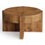 Solid Wood Pedestal Coffee Table