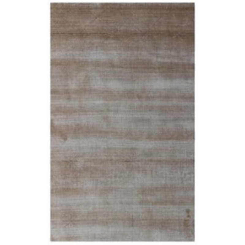 Tapis brun clair / brun tissé à la main Belchers, Rectangle 8 pi x 11 pi