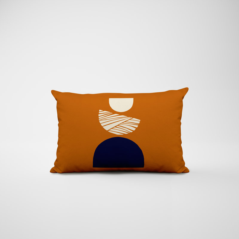 Polyester / Mélange de polyester Housse de coussin rectangulaire intérieure / extérieure lombaire et insert