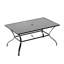 Ensemble repas pour 6 personnes avec table rectangulaire en métal-107282316