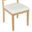 Ensemble de table de salle à manger extensible 6 pièces Edison avec finition patinée et sièges rembourrés-121362339-121362337