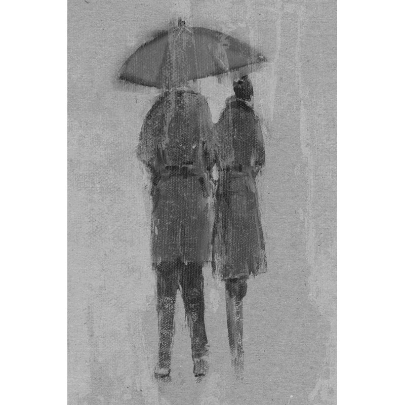 Rain Rain Romance II, H 30 po x l 20 po x P 1,25 po
