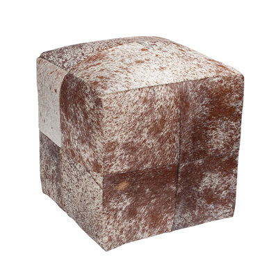 Rutha Square Leather Ottoman