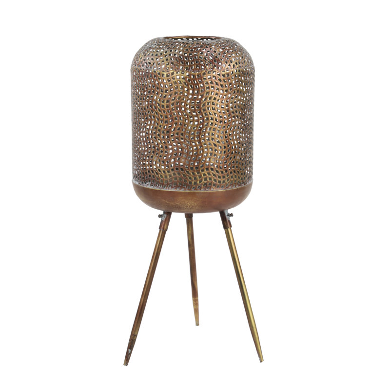 32.0'' H Metal Floor Lantern, 32" H x 12" W x 12" D