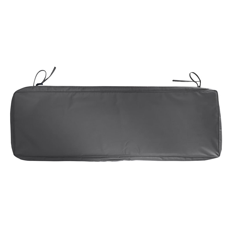 Housse de coussin de banc 1 pièce Ebern Designs l 54 po x P 18 po, Gris