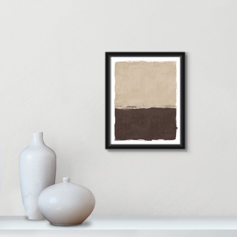 «Brownie Sundae II» par Natalie Carpentieri, 9.5' W x 11.5' H, Cadre flottant noir